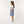 Sleeveless Square Neckline Zipped Girls Denim Dress - Light Blue