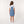Sleeveless Square Neckline Zipped Girls Denim Dress - Light Blue