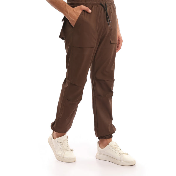 Comfy_Solid_Cotton_Pants_with_Hem_-_Dark_Brown