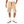 Elastic Waist With Drawstring Gabardine Cargo Shorts - Beige