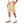 Elastic Waist With Drawstring Gabardine Cargo Shorts - Beige