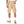 Elastic Waist With Drawstring Gabardine Cargo Shorts - Beige