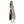 Square Neckline Side Accent Sleeveless Dress - White & Black