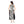Square Neckline Side Accent Sleeveless Dress - White & Black