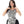 Square Neckline Side Accent Sleeveless Dress - White & Black