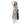 Square Neckline Side Accent Sleeveless Dress - White & Black