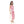 Square Neckline Side Accent Sleeveless Dress - White & Fuchsia