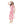 Square Neckline Side Accent Sleeveless Dress - White & Fuchsia
