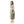 Square Neckline Side Accent Sleeveless Dress - White & Olive