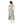 Square Neckline Side Accent Sleeveless Dress - White & Olive