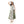 Square Neckline Side Accent Sleeveless Dress - White & Olive