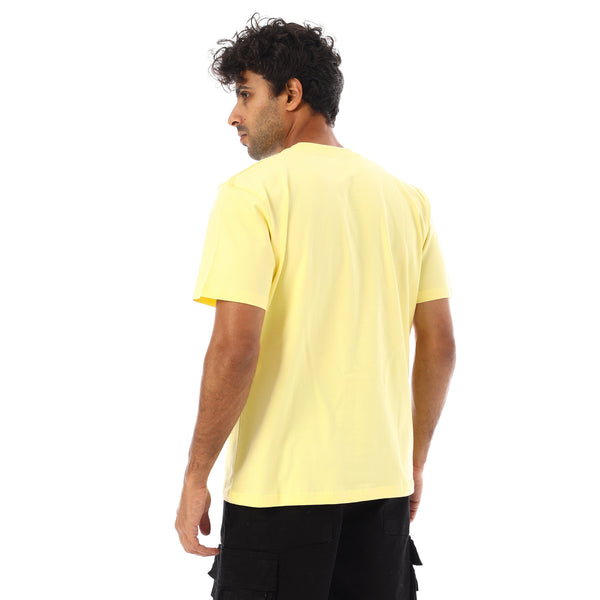 Short Sleeves Regular Fit Printed T-Shirt - Yellow