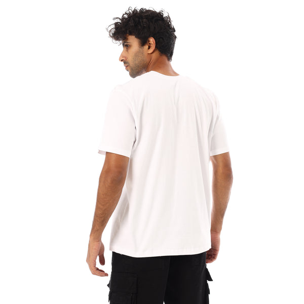 Short Sleeves Regular Fit Printed T-Shirt - White