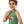Sleeveless Printed Boys Tank Top - Light Olive
