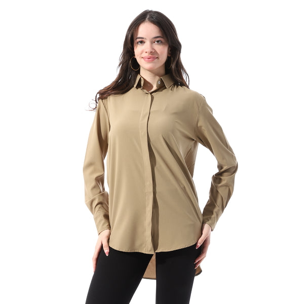 Full_Sleeves_Buttoned_Casual_Shirt_-_Dark_Beige