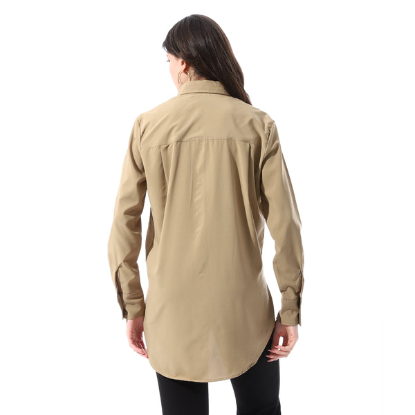 Full_Sleeves_Buttoned_Casual_Shirt_-_Dark_Beige