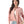 Turn Down Collar Hidden Placket Shirt - Dark Rose