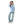 Turn Down Collar Hidden Placket Shirt - Light Blue