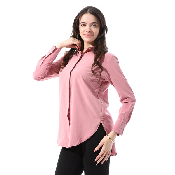 Full_Sleeves_Buttoned_Casual_Shirt_-_Pink