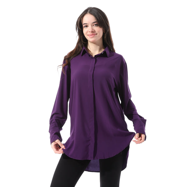Full_Sleeves_Buttoned_Casual_Shirt_-_Dark_Purple