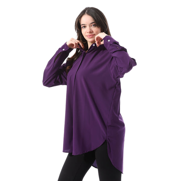 Full_Sleeves_Buttoned_Casual_Shirt_-_Dark_Purple