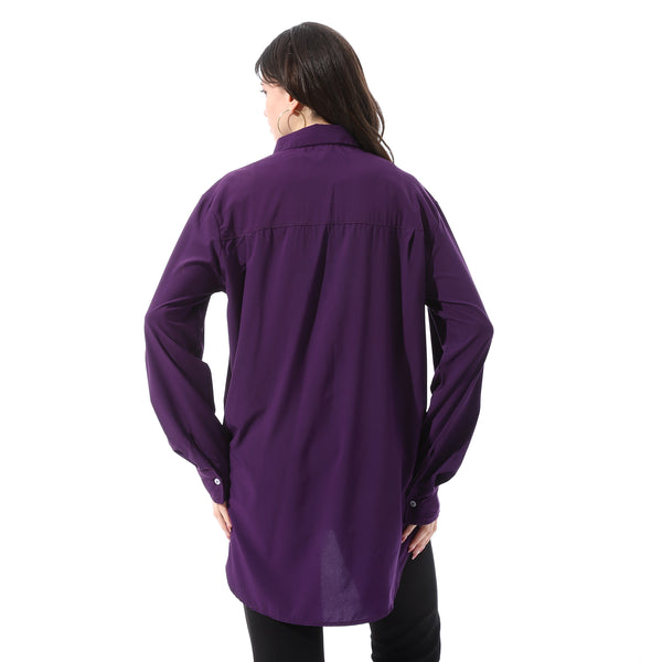 Full_Sleeves_Buttoned_Casual_Shirt_-_Dark_Purple