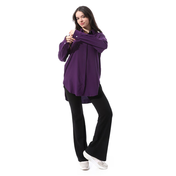 Full_Sleeves_Buttoned_Casual_Shirt_-_Dark_Purple