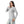 Turn Down Collar Long Sleeaves Pique Polo Shirt - Silver