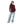 Turn Down Collar Long Sleeaves Pique Polo Shirt - Maroon