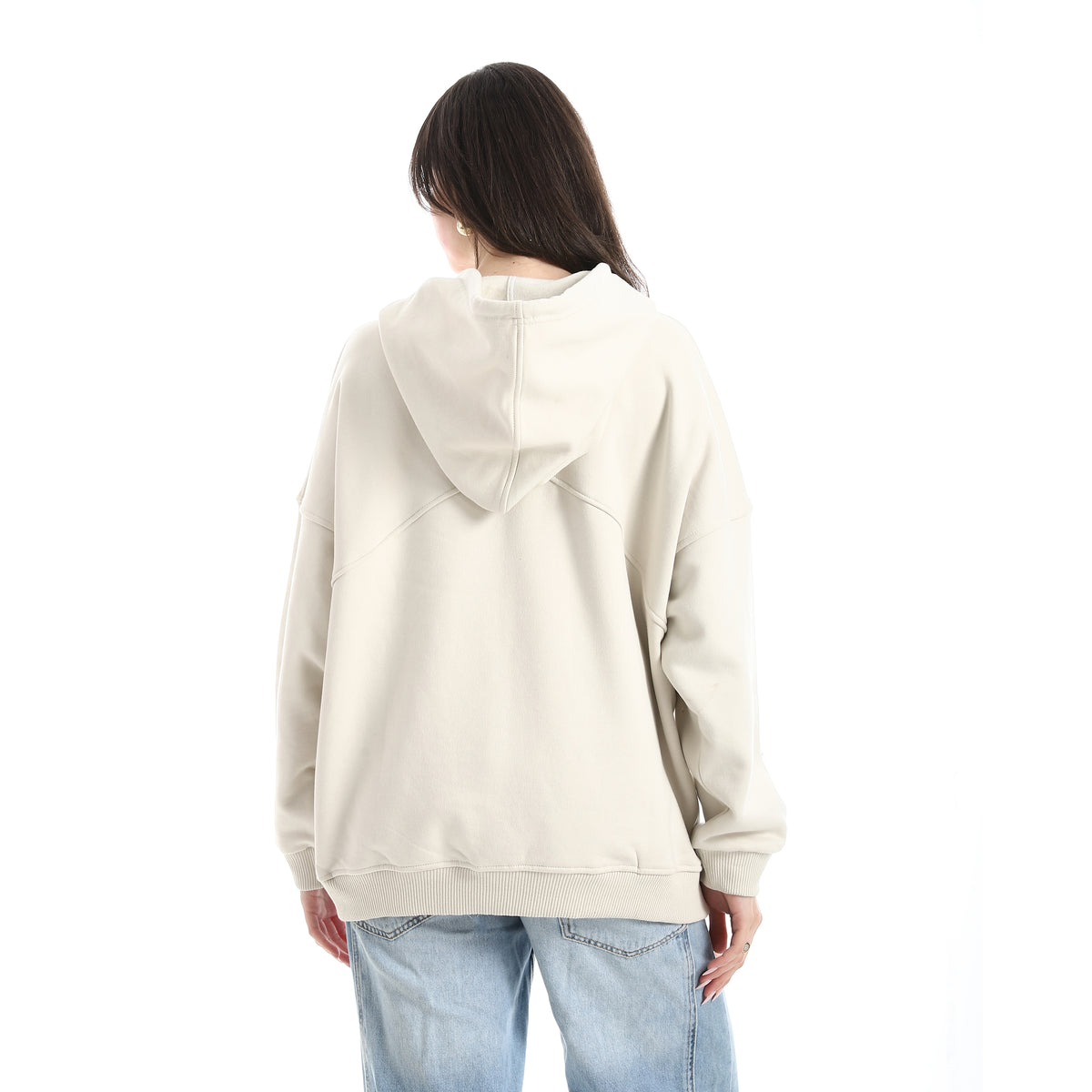 Cotton_Hoodie_Half_Zipper_Closure_-_Beige