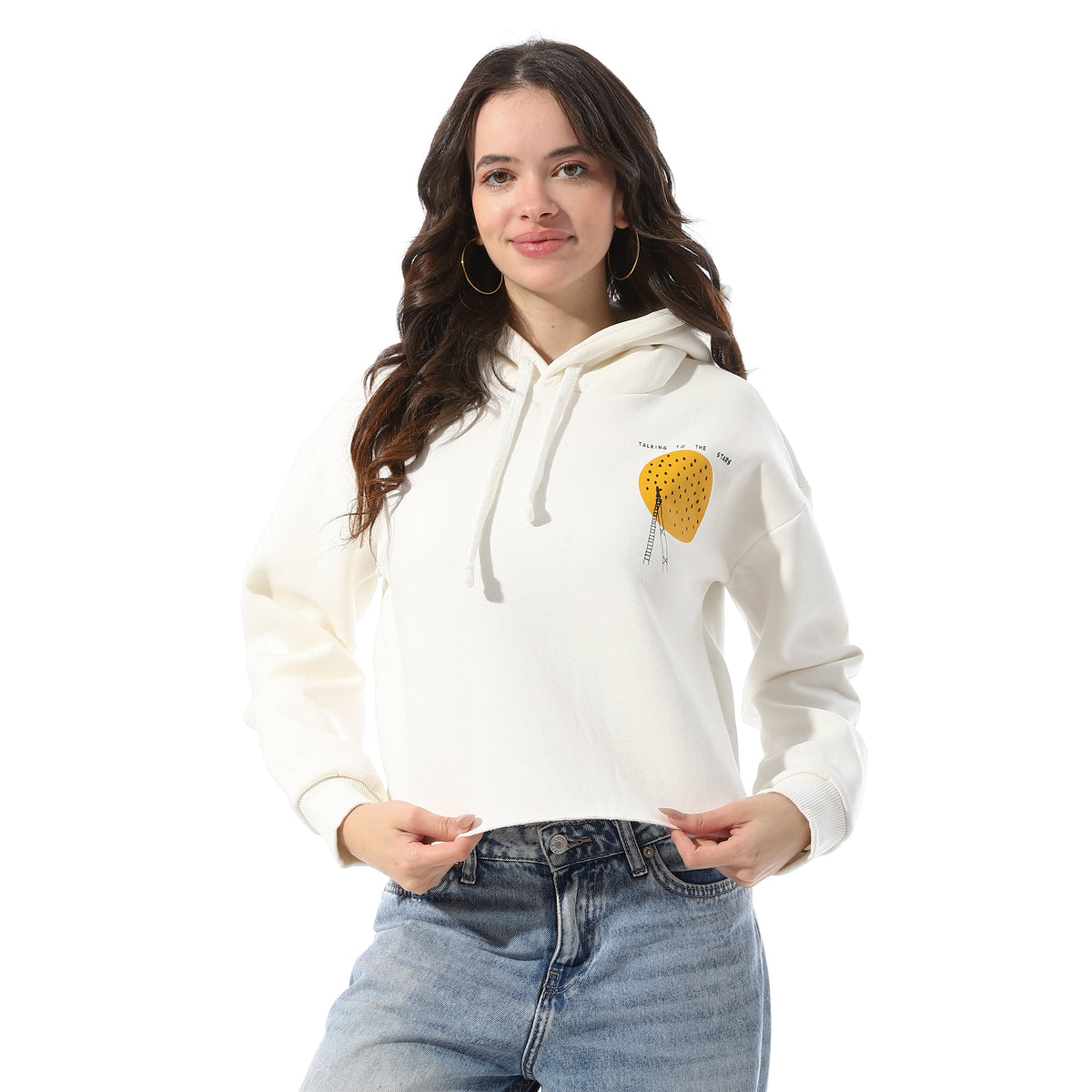 Cropped_Hoodie_With_Side_Chest_Print_-_White