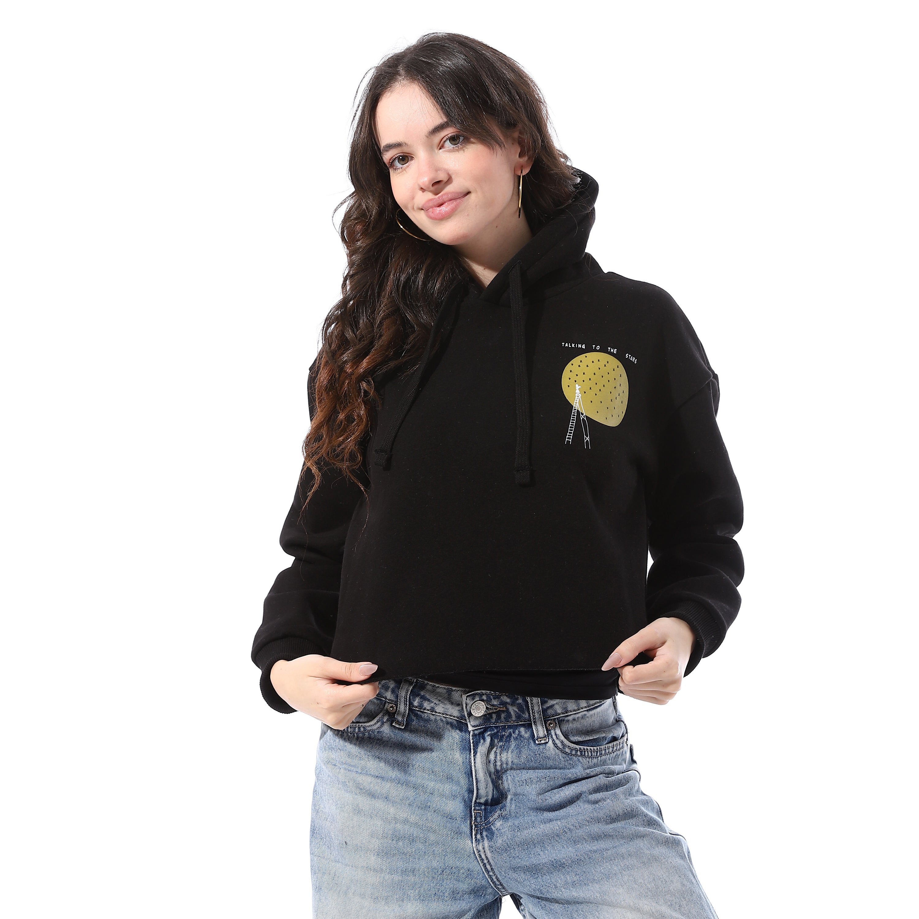 Cropped_Hoodie_With_Side_Chest_Print_-_Black