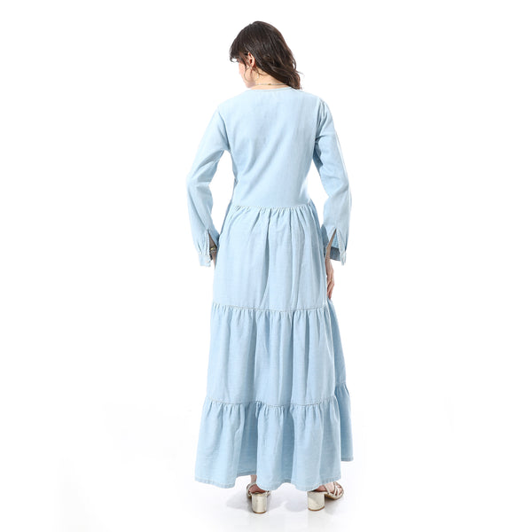 Stitched_Loose_Fit_Long_Sleeves_Dress_-_Light_Blue