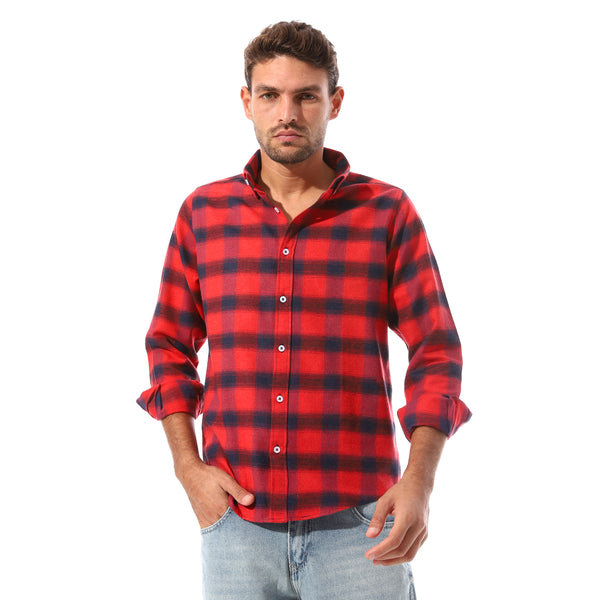 Checkered_Full_Buttoned_Casual_Shirt_-_Red_&_Black