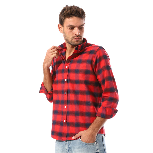 Checkered_Full_Buttoned_Casual_Shirt_-_Red_&_Black