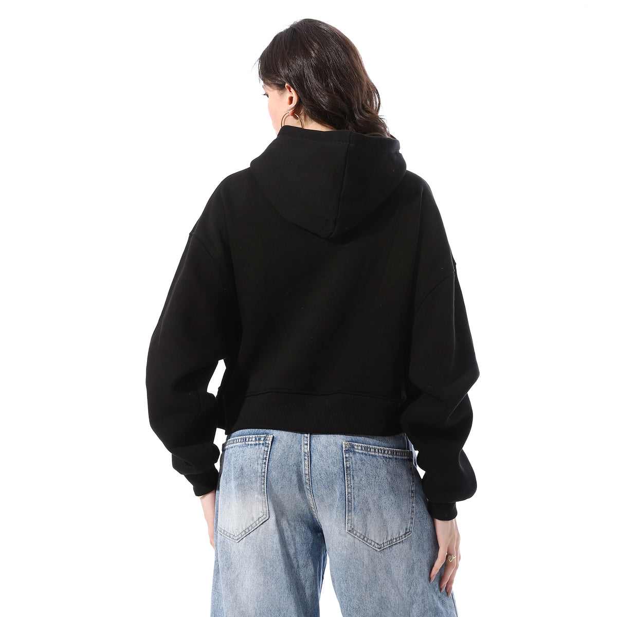 Slip_On_Basic_Cropped_Hoodie_-_Black