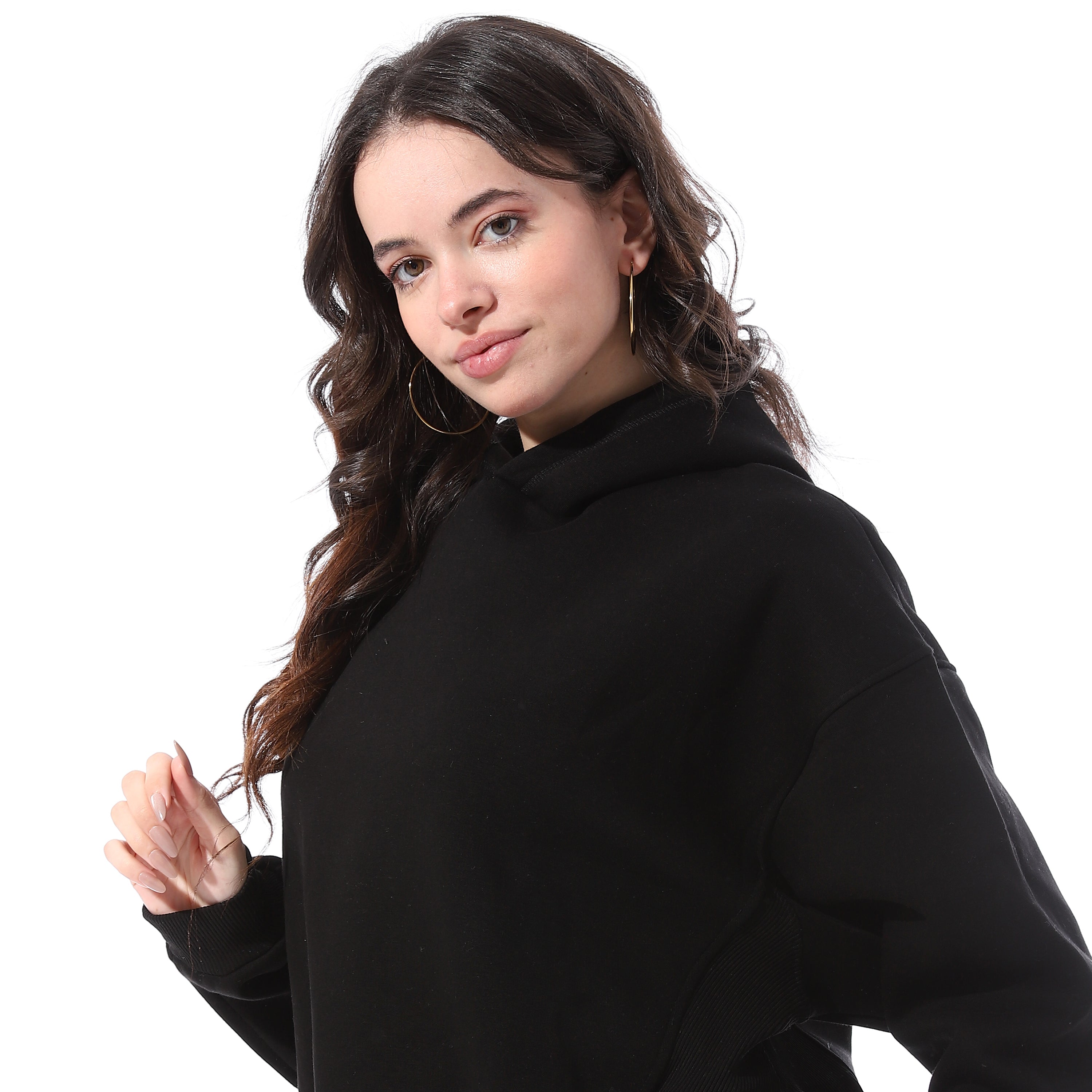 Slip_On_Basic_Cropped_Hoodie_-_Black