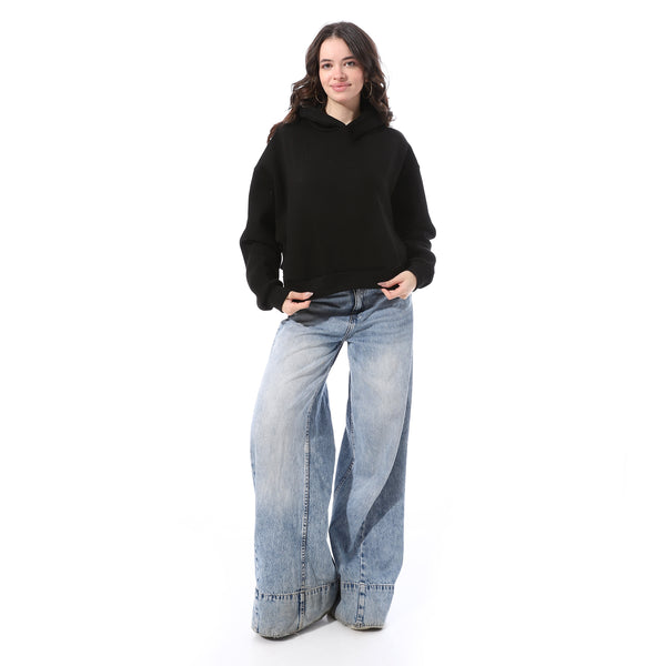 Slip_On_Basic_Cropped_Hoodie_-_Black
