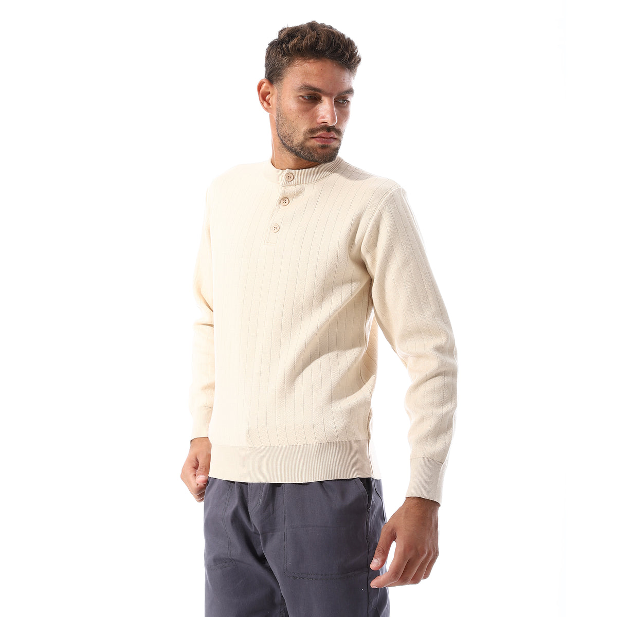 Vertical_Ribbed_Buttoned_Henely_Pullover_-_Beige