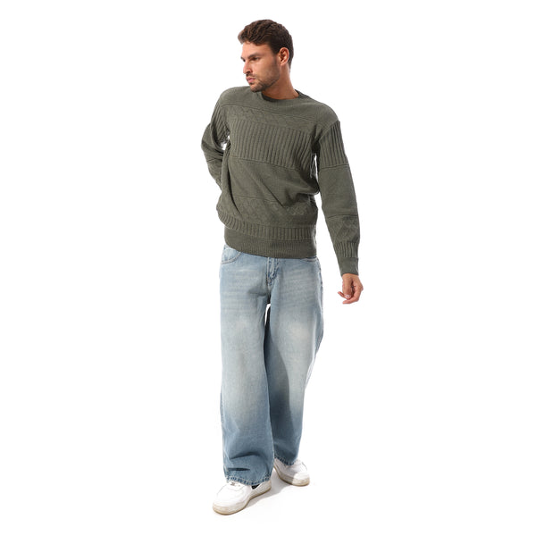 Classic_Slip_On_Men's_Pullover_-_Olive