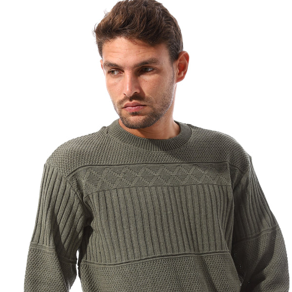 Classic_Slip_On_Men's_Pullover_-_Olive