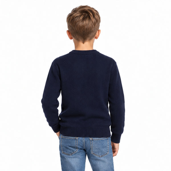 Double_Buttons_Boys_Lightweight_Pullover_-_Navy_Blue