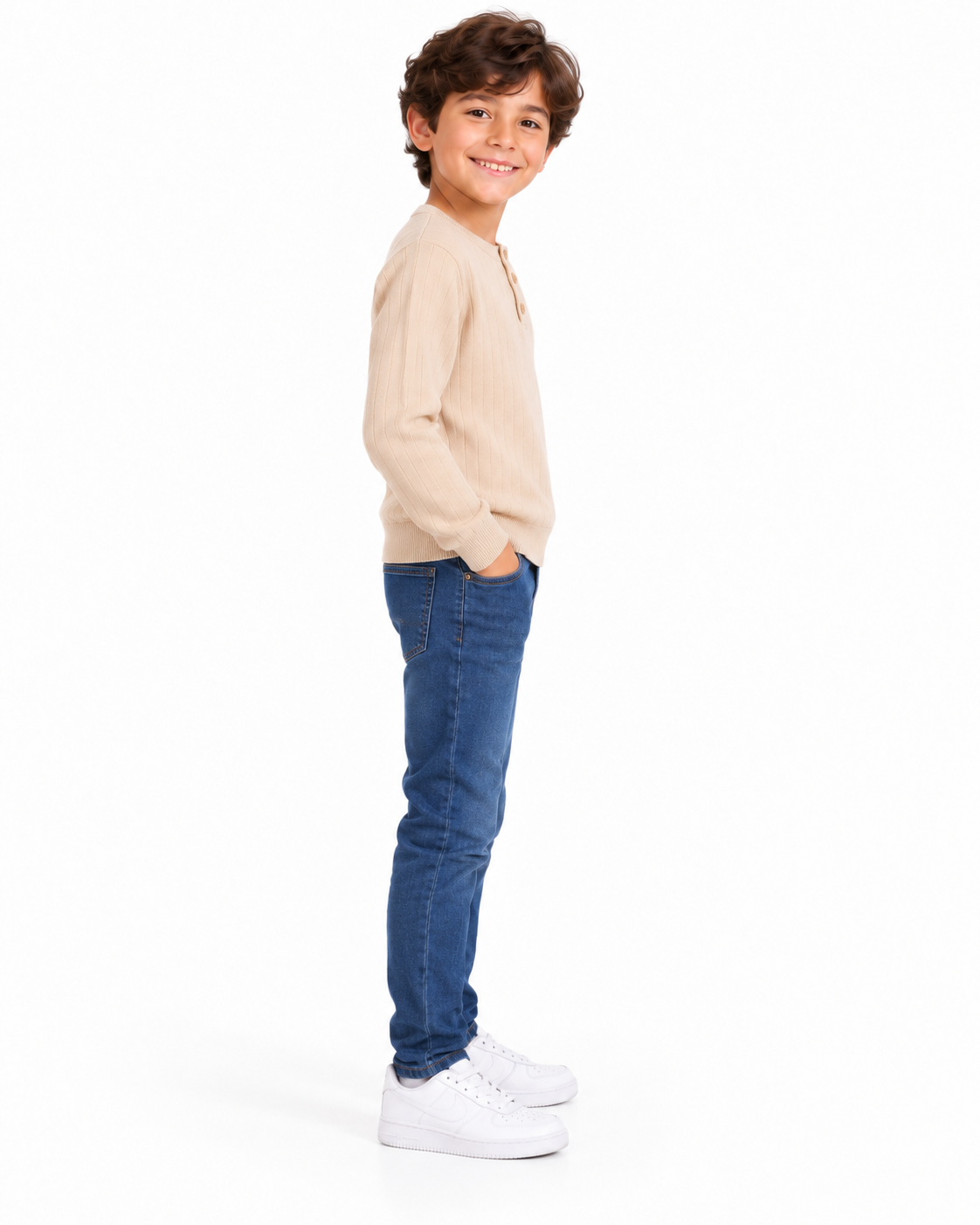 Vertical_Ribbed_Boys_Upper_Buttoned_Pullover_-_Beige