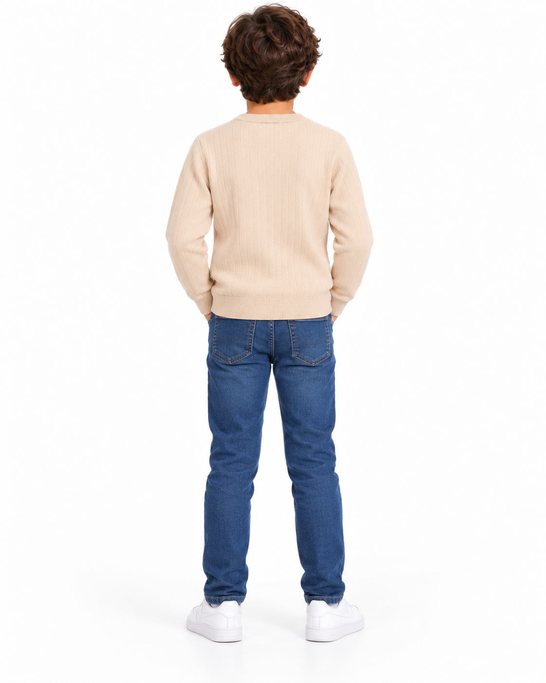 Vertical_Ribbed_Boys_Upper_Buttoned_Pullover_-_Beige