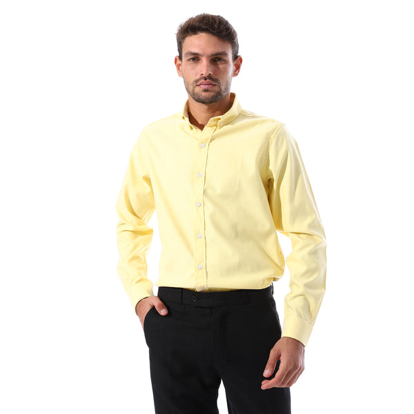 Solid_Cotton_Buttoned_Classic_Shirt_-_Light_Yellow
