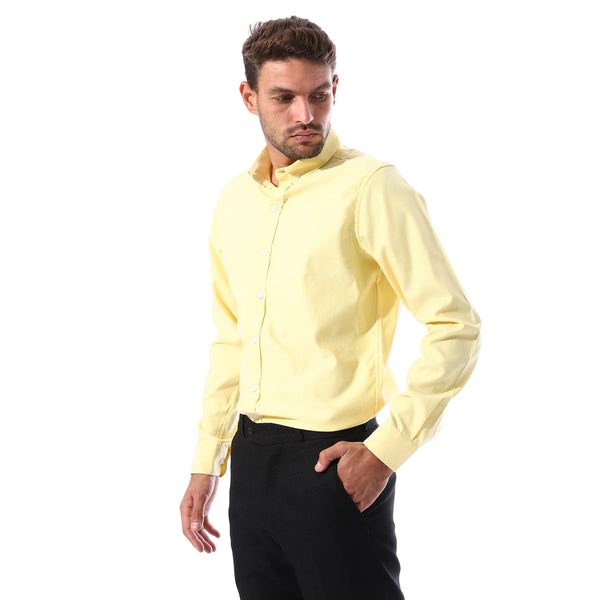 Solid_Cotton_Buttoned_Classic_Shirt_-_Light_Yellow