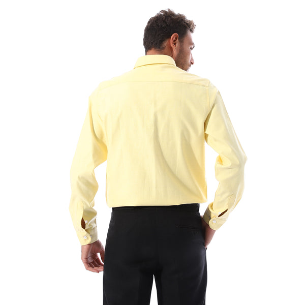 Solid_Cotton_Buttoned_Classic_Shirt_-_Light_Yellow