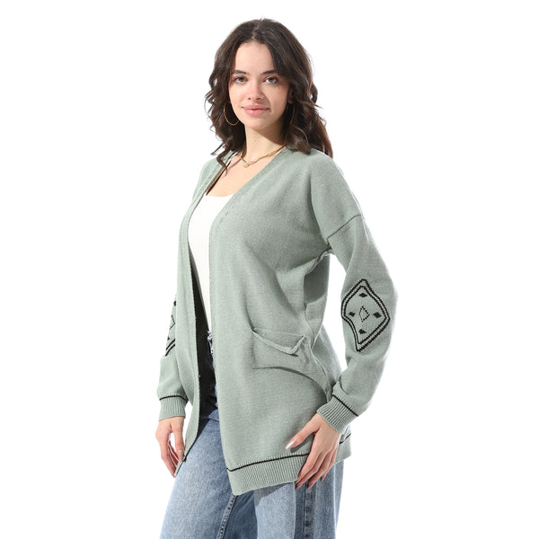 Slip_On_Open_Neckline_Cardigan_-_Mint