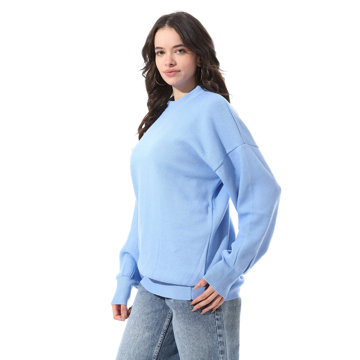 Round_Neck_Basic_Loose_Fit_Pullover_-_Baby_Blue