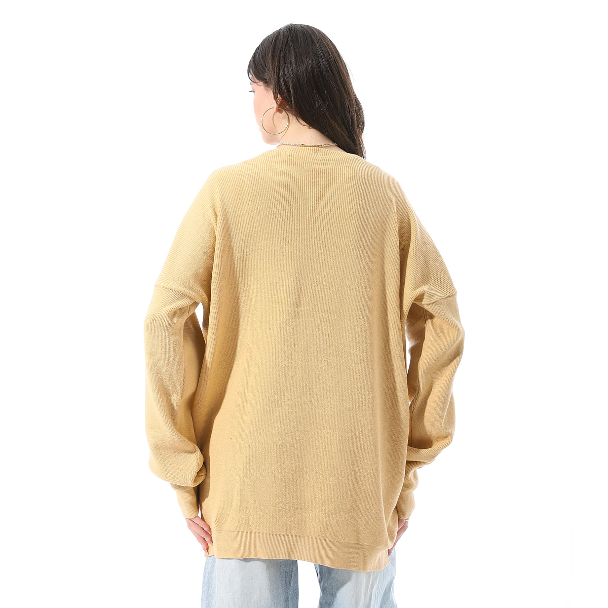 Dropped_Shoulders_Relaxed_Fit_Pullover_-_Yellow